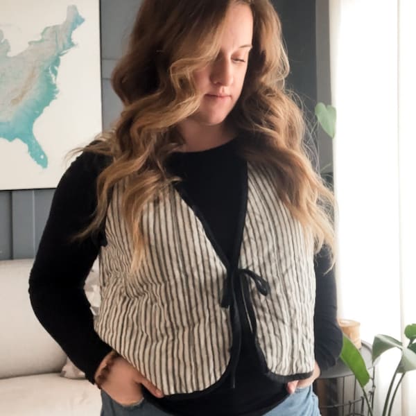 Ruby Vest Free Pattern Ruby Vest PDF Sewing Pattern | Size Inclusive 0-34 | Beginner Friendly ...