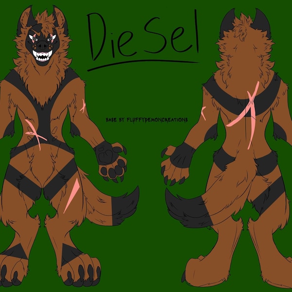 Wolf Canine Furry Art Base Ref Sheet - Etsy