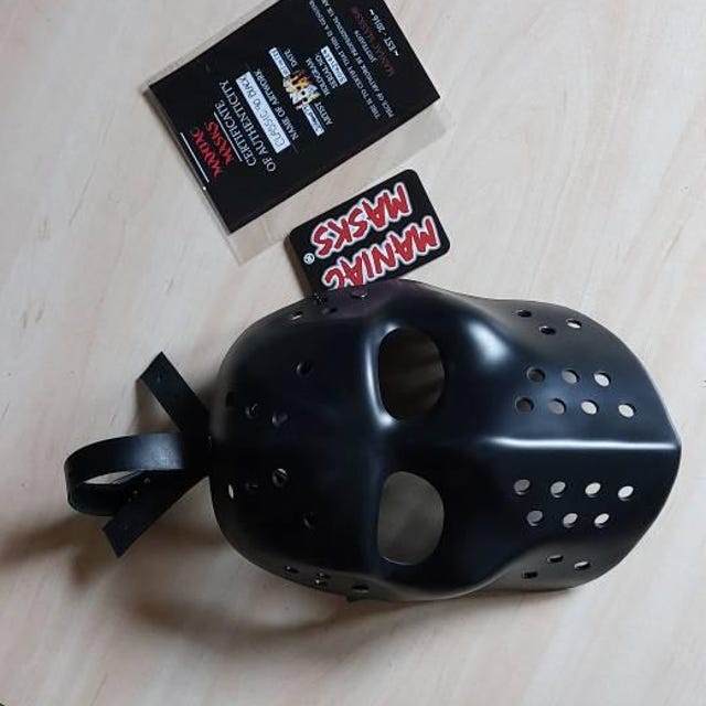 クラシック 90 ハイブリッド サテン ブラック ホッケー マスク - ABS