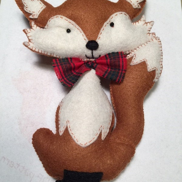 Woodland Animals PDF Pattern Felt Hand Sewing Fox Raccon Deer Bunny ...