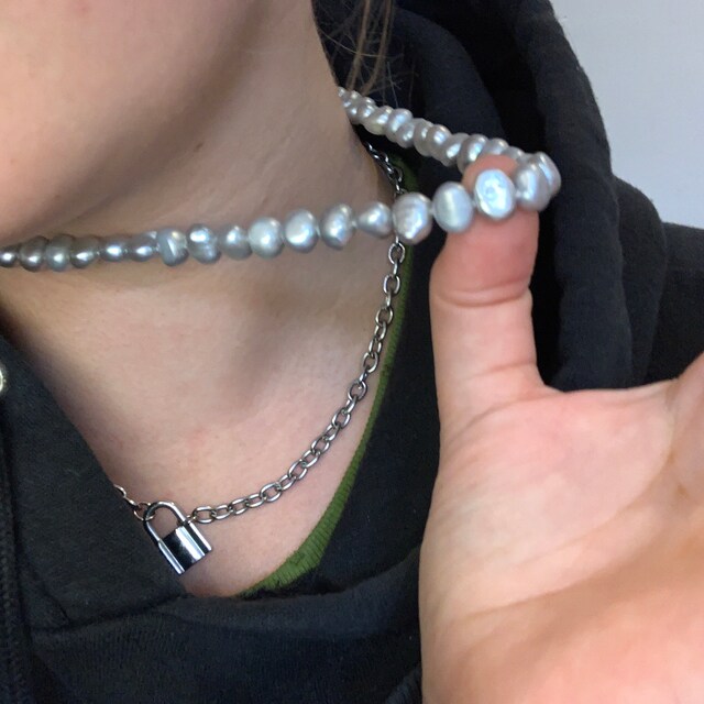 Collier Gold Filled Perles Akoya Grises Et Perles D'eau Douce - Marque ROSEMIMOSA, Neuf Avec étiquettes