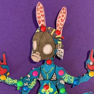 Printable Horror Paper Dolls, Dress up Demons -- DIY Articulated