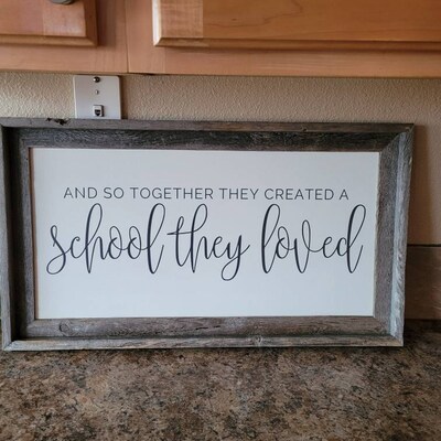 Homeschool Room Decor, Homeschool Wall Art, Classroom or Homeschool