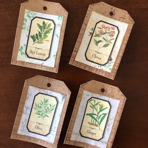 Herbs Apothecary Labels, Printable Labels, Spice Jar Labels, Herb ...