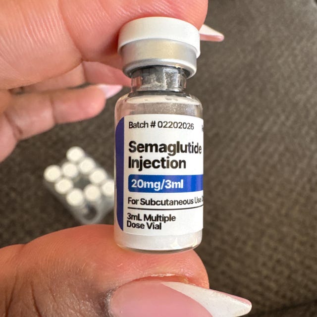 3ml vial of semaglutide Peptide Vial Labels for 3ml & 5ml Vials | 1.5" X 0.75" Labels | Waterproof,  Oil-proof, Durable