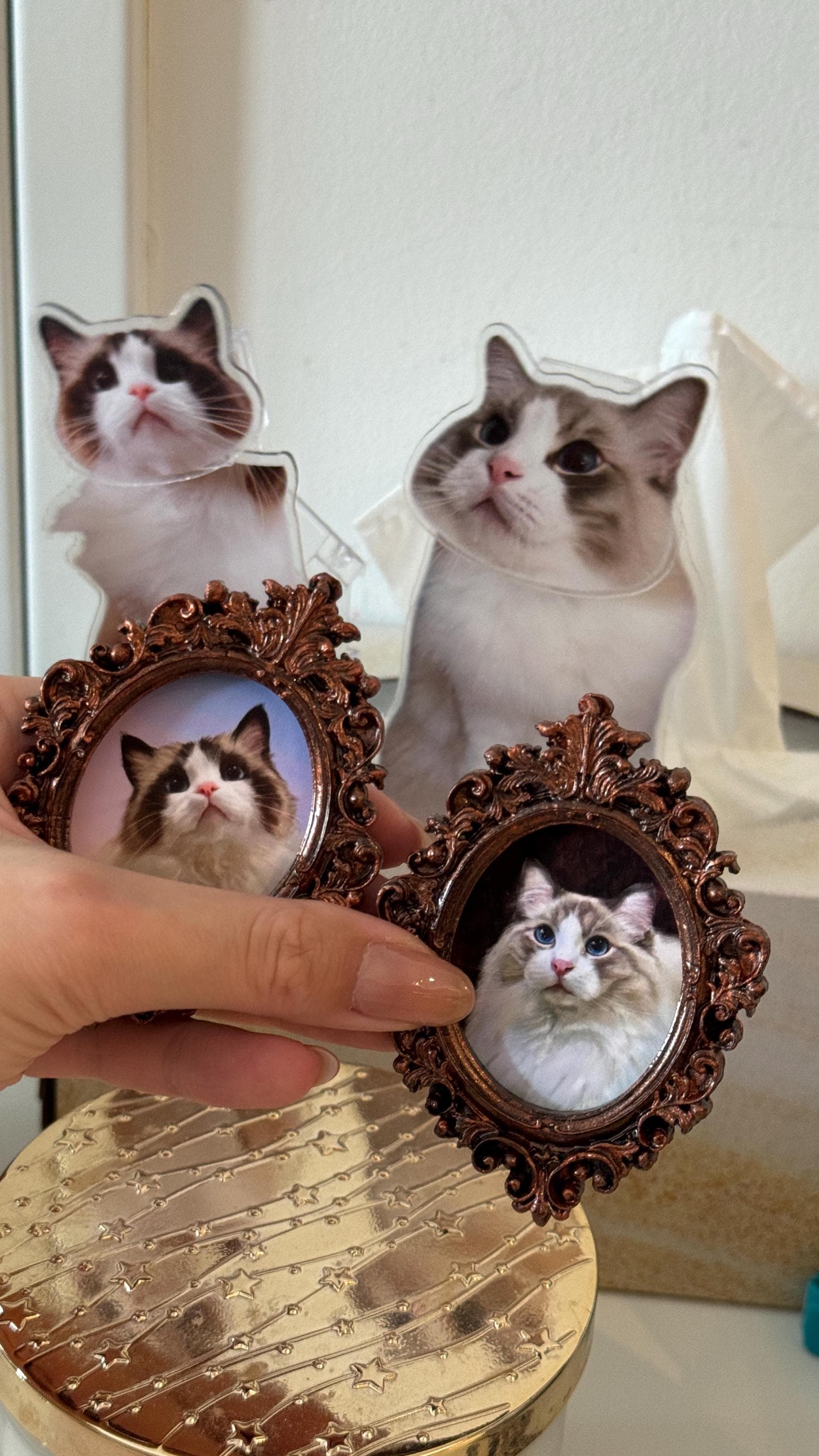 Custom Pet Portrait Magnets, Vintage Oil Painting Style, Best Gift for Pet Owner and Lover