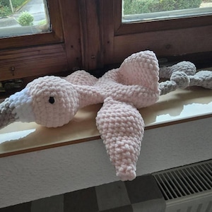 Flamingo comforter. Cute snuggler. Amigurumi. Crochet. PDF. Bird. Plush. Baby security blanket. Easy. Lovey. Pattern. Tutorial. Pink.