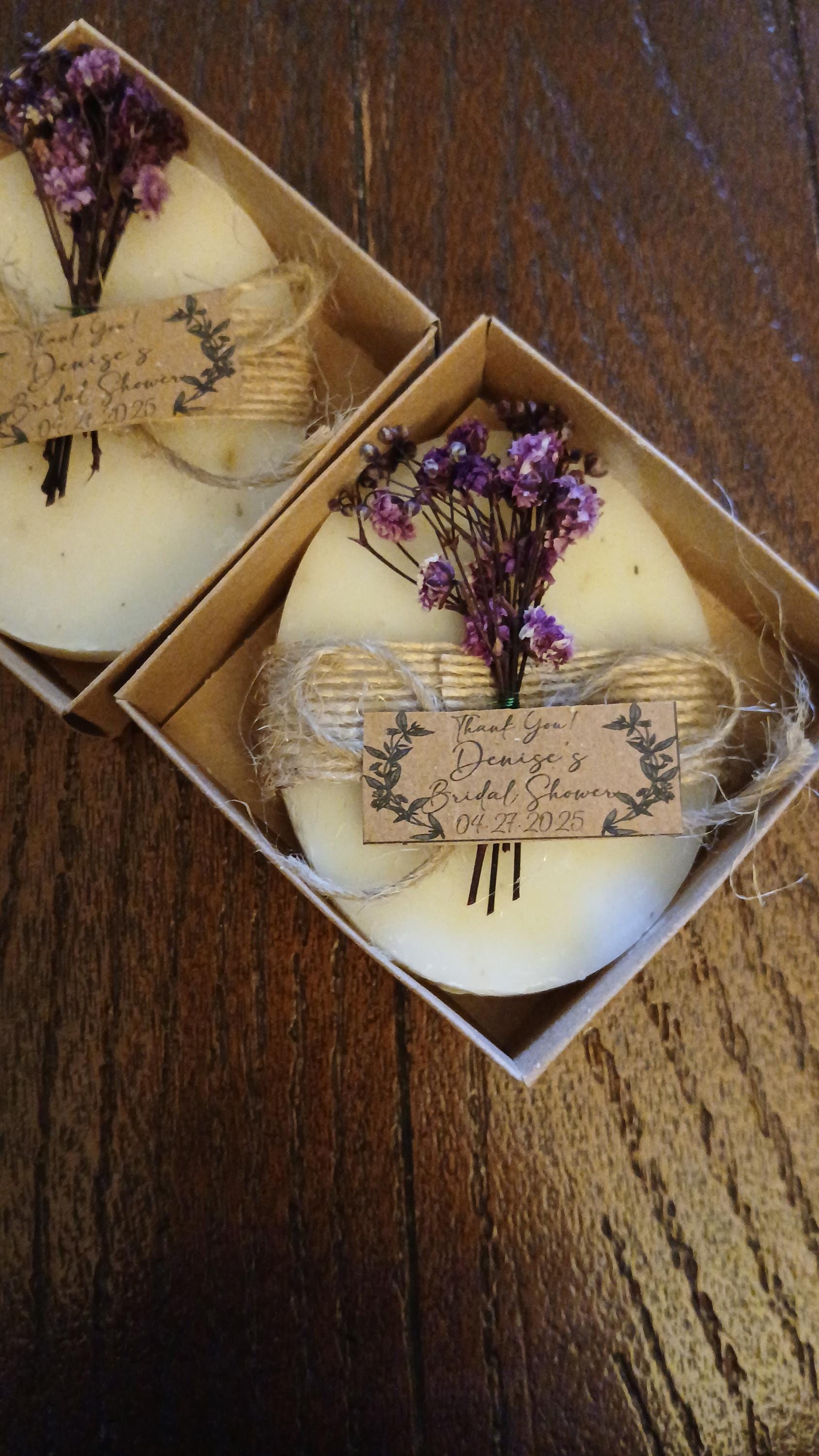 50 PCS Custom Bulk Bridal Shower Soap Favors, Bulk Wedding Favors, Rustic & Unique Bridal Shower Favors, Custom Party Guest Soap Favors