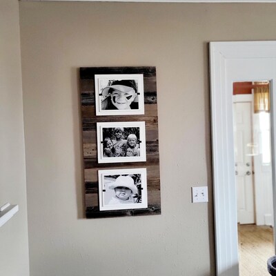 Sets of Rustic Wood Gallery Picture Frames Reclaimed Wood 8x10 & 11x14