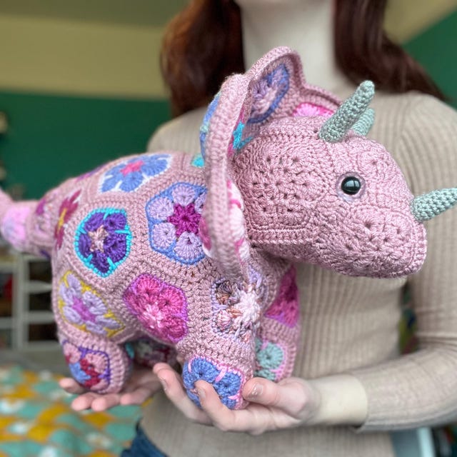 Plod the African Flower Triceratops - Etsy 日本