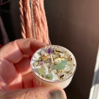 Crystals & Herbs Tealight Candles Soy Energy Candles Aromatherapy ...