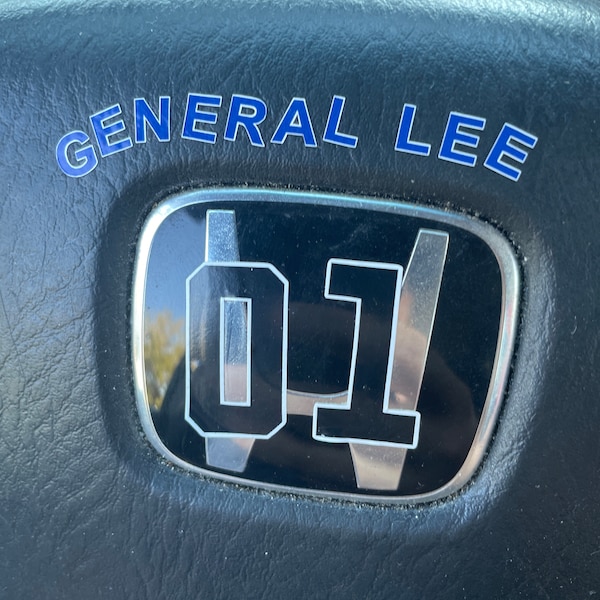 General Lee Tamiya Custom Made Cut Vinyl Decals Stickers Kit 18th Scale ...