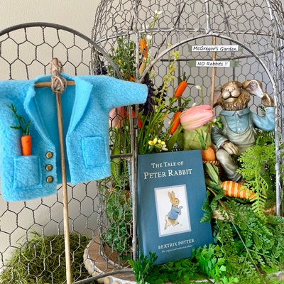 Peter Rabbit's Jacket, Mr.mcgregor's Garden , Baby Shower Decor, Basket ...