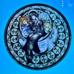 KINGDOM HEARTS III コースター Kingdom Hearts Coasters: Stained Glass Acrylic Gamer Gift - Etsy