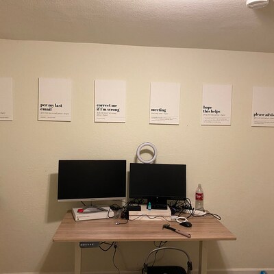 Funny Office Decor 16 PRINTABLES Office Wall Art Gallery Wall Set Funny ...