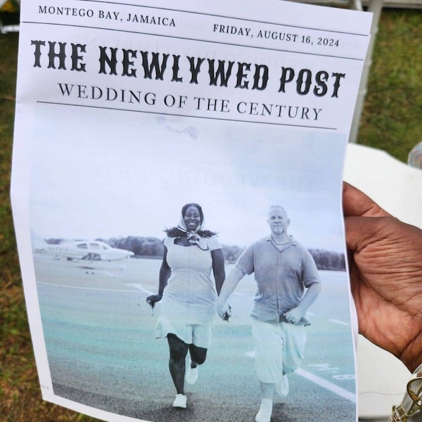 Newspaper Wedding Program Template Editable Wedding Newspaper Program Newspaper Wedding Program Template Editable Wedding Newspaper Program