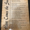 Simple Man Lyrics on Sheet Music, Lyrics Picture, Music Lyrics Wall Art ...
