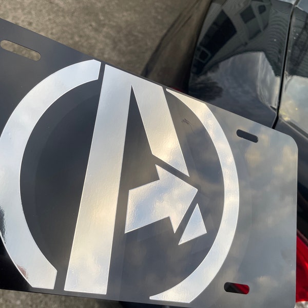 EZCUTPRO Iron Man Avengers Plastic License Plate Frame – Front Auto, USA Made, PVC