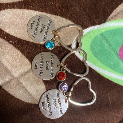 Personalized Best Friends Keychain, Custom Rose Gold Not Sisters by ...