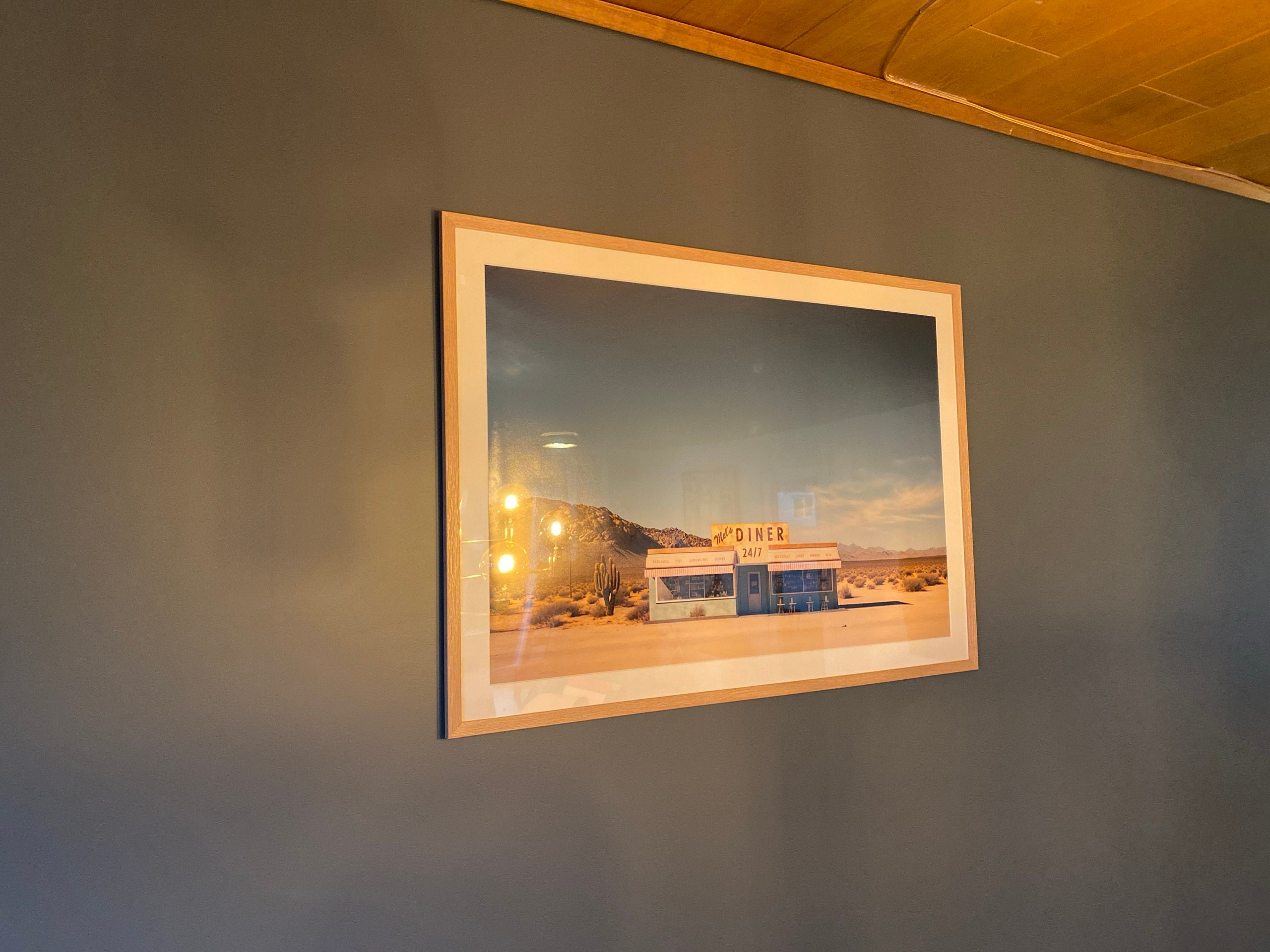 Roadside Remains #1 of 7 - Mel's Diner, Desert Landscape Art, Southwestern Decor, Western Wall Art, Photography Print, Vintage Retro Poster