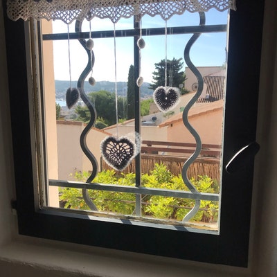 Rideau Crochet Fait Main S. Raisonnier - Aubépine - Sur Mesure - Artisanat Français