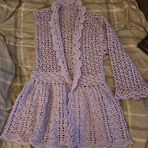 Floral Lace Cardigan - Flory - Crochet PDF Pattern - Sizes S