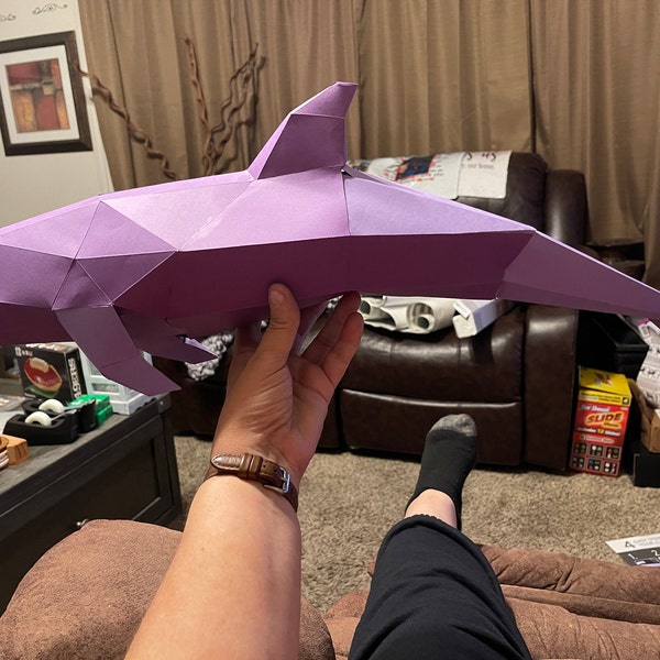 Papercraft Dolphin. Printable Pdf Template - Etsy