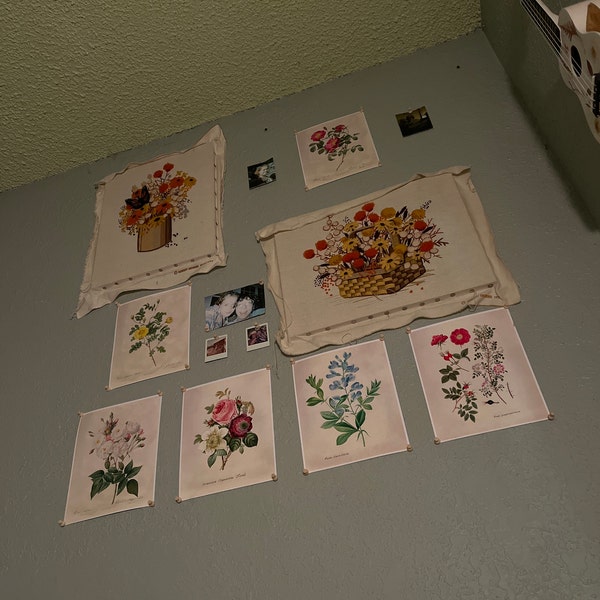 Vintage Roses Wall Art Prints (set of 6) - 8x10s | Botanical Decor - Etsy