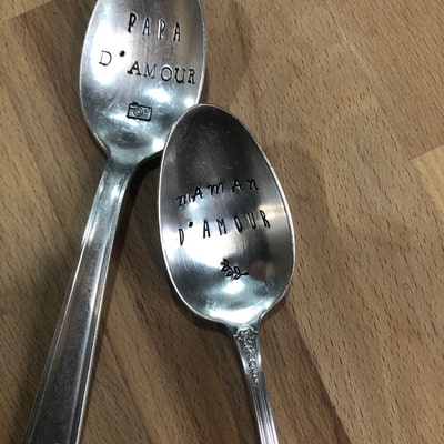 ANCIENNES CUILLERES A Café Metal Argenté Déco, Années 1930 EUR 10,00 - FR