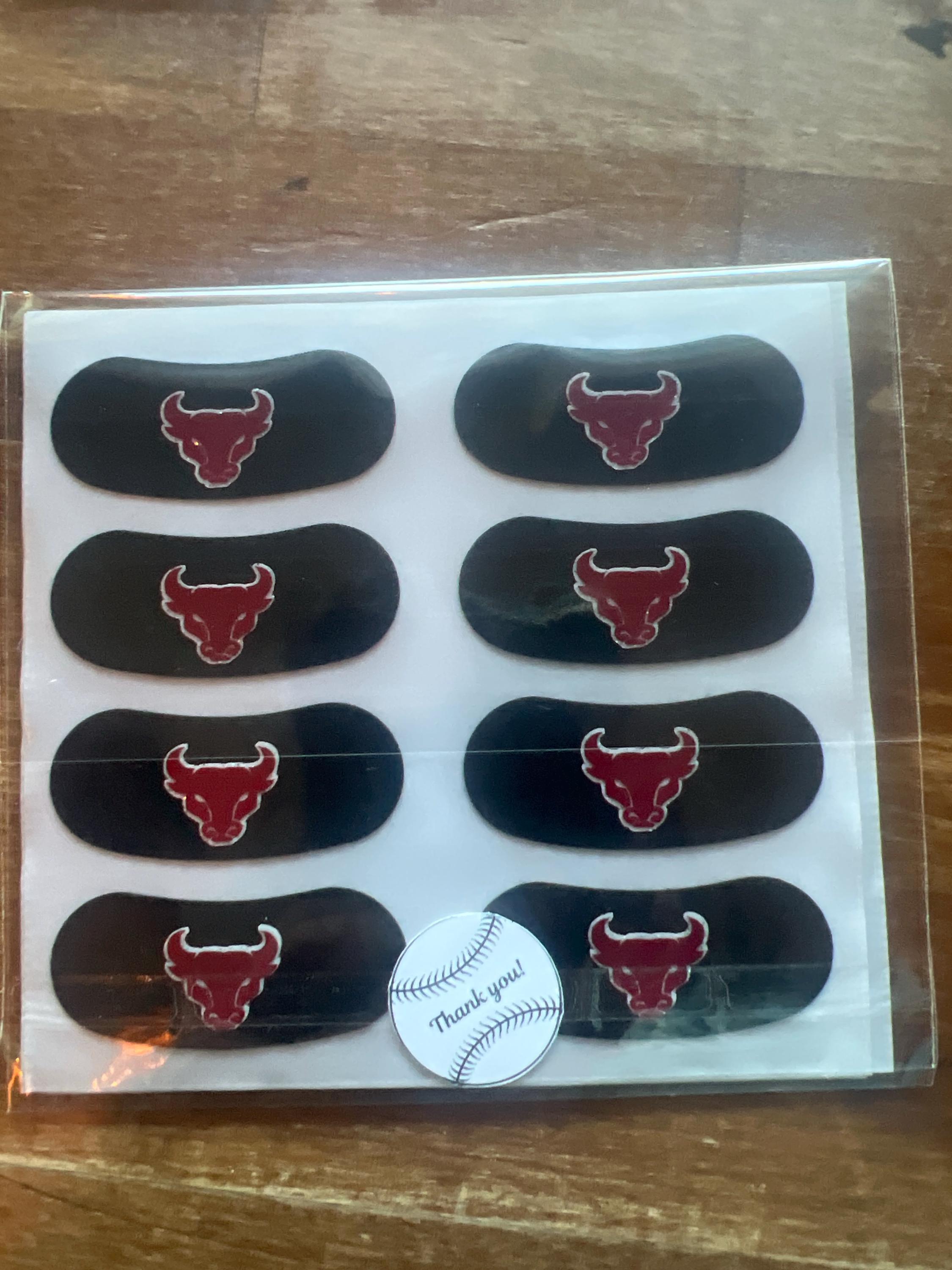 Custom Eye Black Stickers, Personalized Eye Black, Baseball, Softball, Football, Cheer Face Stickers, Team Logo, Customized Eye Black