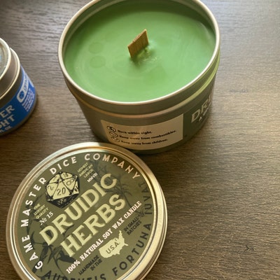 Druidic Herbs Gaming Candle Geek Gift RPG Gamer Dnd - Etsy