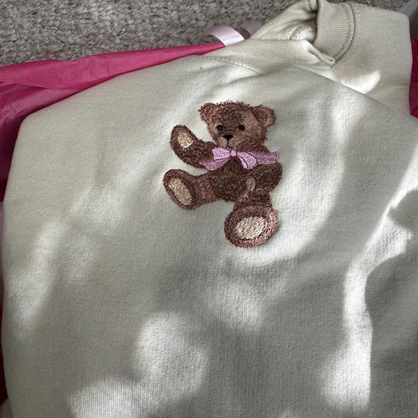 FBZ Girls Theodora Bear With Bow Sweater