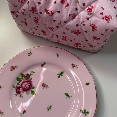 pink organic bow hand / makeup bag main image 1