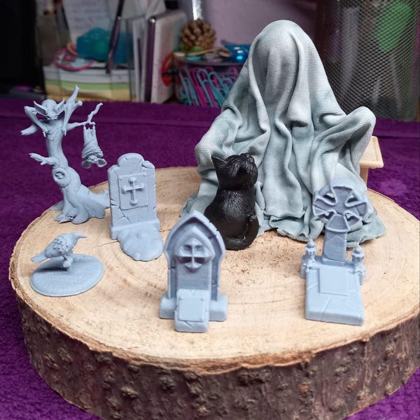 Fantasy Winged Rabbit Miniature | Flying Arcane Hyrnin Figure ...