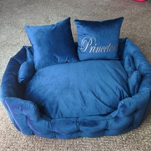 Ivory Sofa for Large Dogs With Personalisation, Pet Beds, Dog Sofa, Dog Bed Furniture, Extra ...