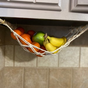 The Original Macrame Fruit Hammock Hanging Fruit Basket - Etsy