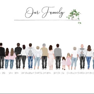 My Family Our Family A4 A3 Print Family Gift Gifts - Etsy UK