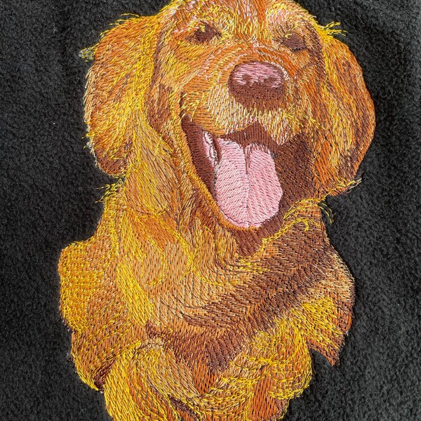 Golden Retriever -machine Embroidery Design, Embroidery Designs ...