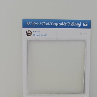 Personalized Facebook Frame Poster Board Prop for Birthdays, Weddings ...