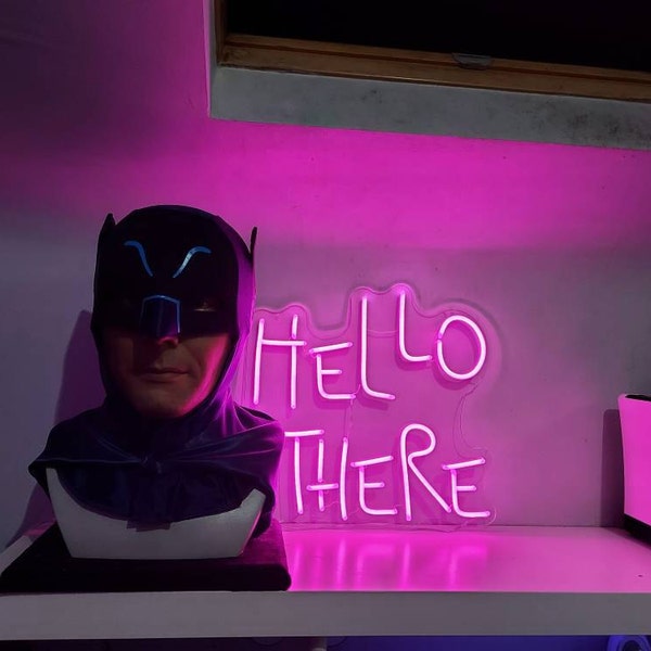 Hello There, Hell Here Neon Sign,personalized Gifts, Halloween Decor ...