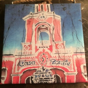 - Welcome to Golden Colorado Art Batik Painting Colorado Main Street Mini Batik CanvasOrnament 3x3