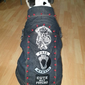 Woof Designer Denim Dog Vest