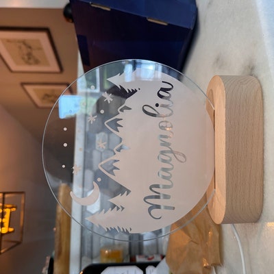 Personalized 3D Illusion LED Lamp Infinity Heart Valentines - Etsy