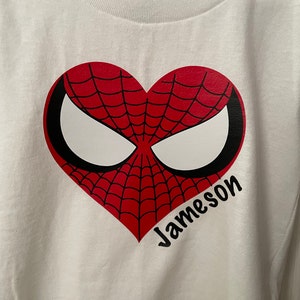 spiderman valentines shirt