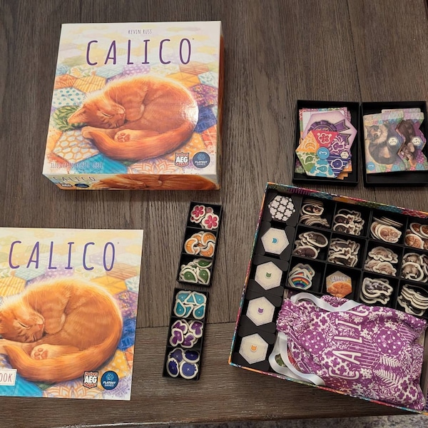 Calico Insert | Calico Board Game Organizer | Calico Storage Solution ...