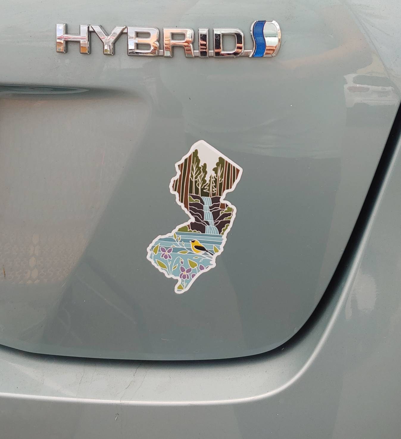 New Jersey Durable Sticker | High Quality Bumper Sticker | United States Vinyl Decal | Weatherproof Sticker | Water Bottle Sticker | 4.5&quot;