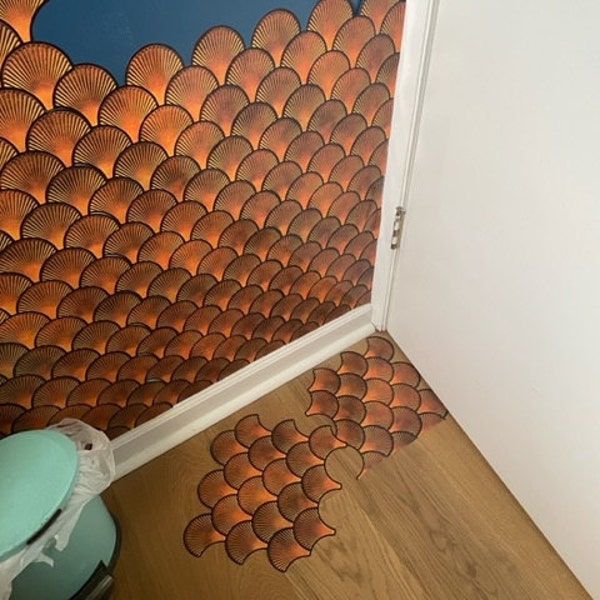 Carreaux Adhésifs 3D Mosaicowall Bleu Océan Hexagone - Pour Cuisine, Salle De Bain - Autocollants Faciles à Poser