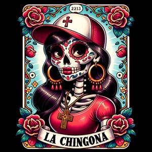 La Chingona Tarot Card PNG, Funny Mexican Sublimation Design