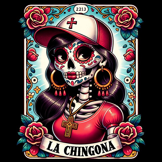 La Chingona Tarot Card PNG, Funny Mexican Sublimation Design