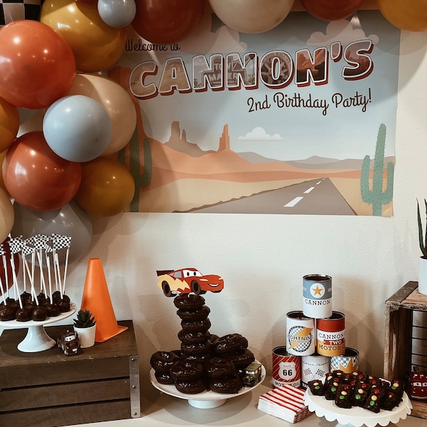 Radiator Springs Vintage Cars Birthday Party Printables - Etsy